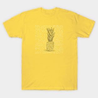 Snowy Pineapple in Winter - Christmas in the Tropics T-Shirt